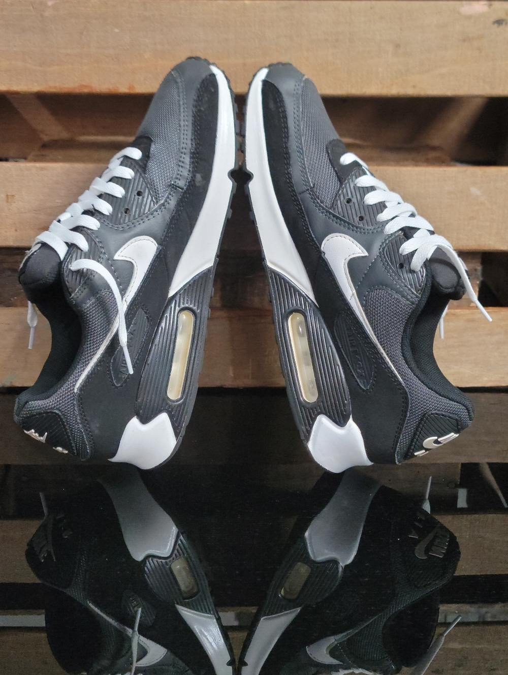 Nike Air Max 90 "Anthracite/iron Grey/White" Mens 9.5 Ships Today - Picture 3 of 15